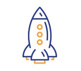 AI accelerator kit - rocket icon