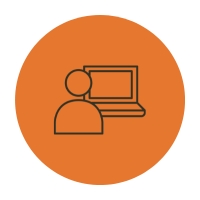 User at laptop, better UX