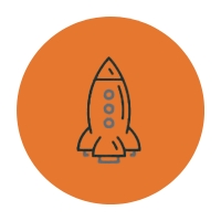rocket launch icon