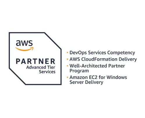 AWS partner badge - SaaS designations