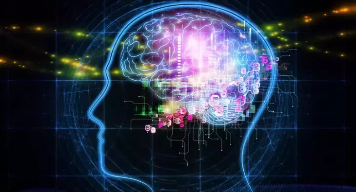 Digital illustration of a human brain with glowing AI and machine learning circuits, symbolizing the integration of advanced AWS artificial intelligence in cloud computing technologies